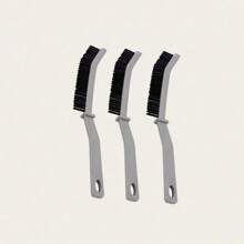 3 件装浴室和厨房缝隙清洁刷，浴室/厨房瓷砖灌浆刷，多功能凹槽窗户除尘清洁硬毛刷 - 彩色 - 查看 7