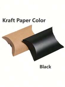 Hộp đựng kẹo giấy hình gối 50 chiếc dùng cho tiệc cưới, trang sức, thủ công, đóng gói và lưu trữ quà tặng, trang trí tiệc sinh nhật, giáng sinh - Nhiều màu - Xem 5