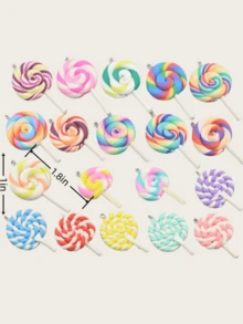 2 chiếc dây chuyền trang trí cốc nước hình kẹo dệt, mặt dây chuyền túi xách, vòng tay, mặt dây chuyền chìa khóa, phụ kiện ruy băng dệt nhiều màu sắc sáng tạo, phù hợp với chai nước 30/40oz, Giáng sinh, ngày lễ tình nhân, Halloween, - Nhiều màu - Xem 3