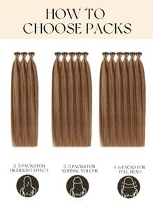 Human Hair Extensions I Tip Hair Extensions Nature Color Straight Human Hair Keratin Extensions Invisible Itip Human Hair Extensions