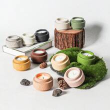 DIY Minimalist Matte Cement Fragrance Candle Holder Mold, Silicone Candle Making Supplies, Soy Wax Container Gifts