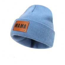 1 chiếc mũ len dệt kim tên tùy chỉnh khắc laser logo nhãn da cho ngày Giáng sinh - Nhiều màu - Xem 17