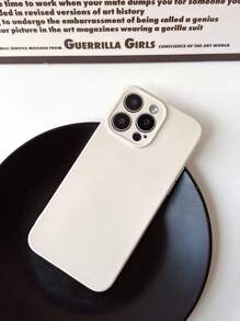 Basic Phone Cases Anti-Fingerprint Plush Phone Case Waterproof Shockproof Anti-Fall Scratch Resistant - White - View 7