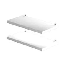 Kit Of 2 MDF Shelves 30 Cm X 15 Cm - 白色 - 查看 4