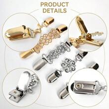 4PCS Vintage Dress Clips Cinch Shirt Clips Shawl Clips Shawl Clips For Woman And Girls