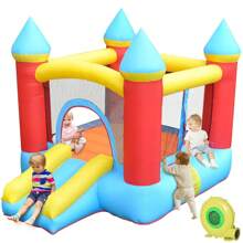 Trampolín Brincolin Infantil Castillo Bomba Inflable-rosa Jm - Azul - Ver 3