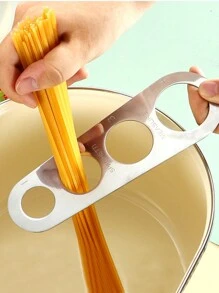 1 dụng cụ đo mì ống 4 lỗ đo mì Ý kiểu Ý - Bạc - Xem 1