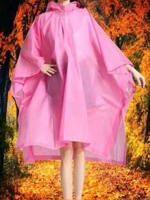 1 chiếc Áo mưa đi bộ đường dài thể thao ngoài trời chống thấm nước, dài đến đầu gối, thời trang di động cho người lớn và nam nữ - Nhiều màu - Xem 3