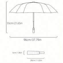 1 件棕色小狗印花可折叠 PVC 雨伞，适合旅行、通勤、防风防水、拍照、艺术、礼物、公主风格、男女通用、多种颜色可选 - 彩色 - 查看 9