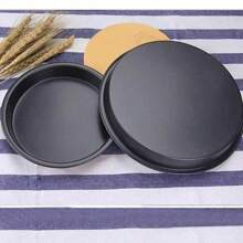 Non-Stick Carbon Steel Pizza Pan Oven Baking Trays Mold Microwave Cake Pan Dish Mould Patisserie Tarte Pie Sapan Tools