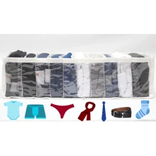 Kit P 10 Drawer Organizers For Underwear, Socks, Panties, Belts, Baby Clothes Size P - BỘ SẢN PHẨM CÓ 10 KÍCH THƯỚC S - Xem 3