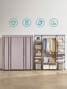 SONGMICS Portable Closets - Gray Pink - View 2