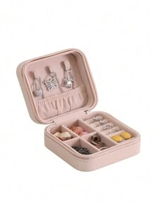 CASEGRACE 1 hộp đựng trang sức du lịch, đựng hoa tai, nhẫn, vòng tay, vòng cổ - Hộp đựng trang sức đơn giản, nhỏ gọn, di động và tiện dụng, hộp đựng trang sức, hộp đựng trang sức cho phụ nữ và trẻ em gái, quà tặng ngày lễ tinh tế và khó quên cho Ngày của Mẹ và Ngày lễ tình nhân, quà tặng Giáng sinh - nhiều màu - Xem 16