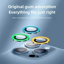 Compatible With Apple 16 Luminous Lens Film, IPhone 15 Pro Luminous Film, Apple Multi-Model Eagle Eye Camera Protection - Green - View 4