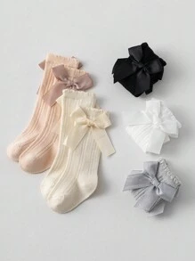 3双/1双儿童连裤袜新生儿春秋宝宝连体袜打底裤女童连裤袜蝴蝶 - 彩色 - 查看 5