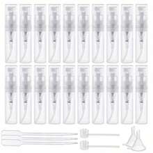 2ml 迷你塑料透明喷雾瓶，便携式漱口喷雾，带漏斗，适用于旅行香水和精油塑料泵 - 彩色 - 查看 5