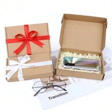 12pcs/Pack Kraft Paper Corrugated Boxes, Multi-Size Options, Postal Shipping Cartons, Packaging, Airplane Boxes, Gift Boxes, Corrugated Boxes, Shipping Boxes Valentine's Day