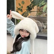 1 pièce Chapeau en tricot et polyvalent pour l'automne/hiver avec protection auriculaire, convient pour une utilisation quotidienne