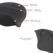 Mũ trùm tai bằng lông cừu ấm áp ngoài trời cho xe máy Ruidor, chống gió và chống lạnh, lót mũ bảo hiểm xe đạp - Nhiều màu - Xem 6