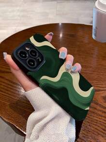 Camo Simple Olive Green Striped Anti-Drop Fashionable Phone Case
