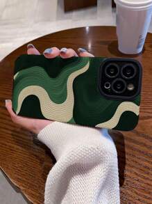 Camo Simple Olive Green Striped Anti-Drop Fashionable Phone Case