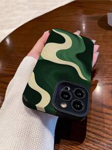 Camo Simple Olive Green Striped Anti-Drop Fashionable Phone Case