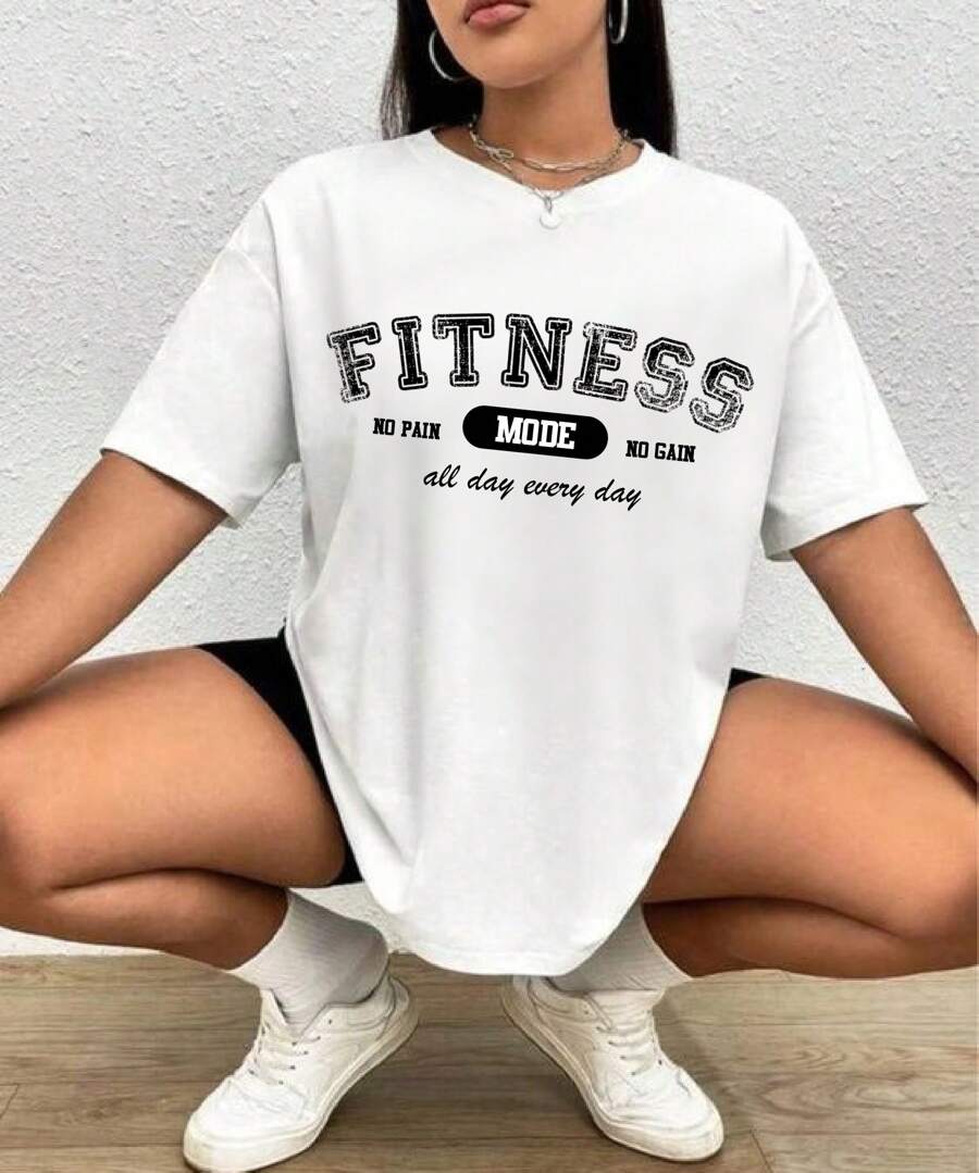 Blouse T-Shirt Gym Fitness Shirt Training Unisex White Basic - trắng - Xem 1