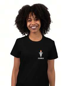 Women's Shirt College Course Psychoanalysis Logo Fac 216 - 黑色 - 查看 2
