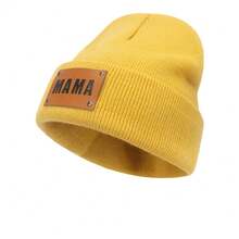 1 chiếc mũ len dệt kim tên tùy chỉnh khắc laser logo nhãn da cho ngày Giáng sinh - Nhiều màu - Xem 14