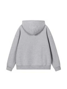 一件冬季毛绒连帽衫，发布一张你和女朋友或家人一起过圣诞节的照片，