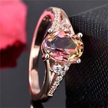 1pc Women's Delicate Multicolor Micro Pave Cubic Zirconia Ring