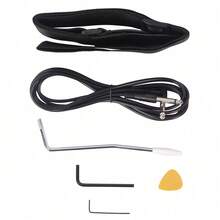 Fingerboard Electric Guitar Bag Shoulder Strap Pick Whammy Bar Cord Wrench Tool Red&White/Black&White/Orange&Black/Red&Black - 紅白 - 查看 9