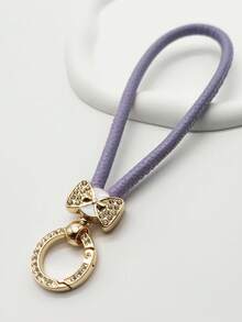 1pc Rhinestone Decor Short Wrist Strap, Lanyard With Phone Clip - Multicolor - View 21