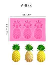 1 件草莓和菠萝形状硅胶模具，DIY 硅胶模具，用于手工皂、蜡烛、蜡装饰