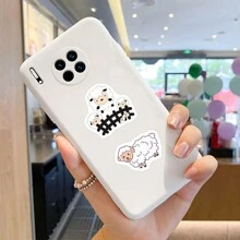 500Pcs Sheep Lamb Stickers Roll Pack | Vinyl Aesthetics Stickers For Scrapbook,Journaling,Laptop,Bumper,Skateboard,Water Bottles,Computer,Phone,Cartoon,Hard Hat,Car Stickers - Multicolor - View 5