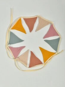 1pc Triangle Flag Pennant Garland, Kindergarten Decor, Baby Birthday Party, Boho Wedding Celebration Decoration - Multicolor - View 10