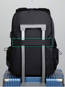 Unisex Waterproof Rugged Notebook Backpack [001] - 藍色 - 查看 4
