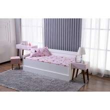 2-Piece Kit Bedspread With Elastic For Quilted Built-In Children's Bed + Pillowcase For Printed Bunk Bed - 粉色 - 查看 1