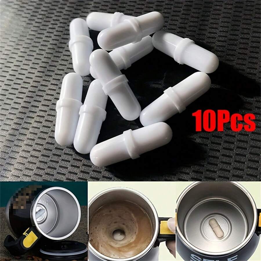10 chiếc cốc từ tự động khuấy từ hình trụ que khuấy từ phụ kiện cốc nhiệt - Nhiều màu - Xem 1