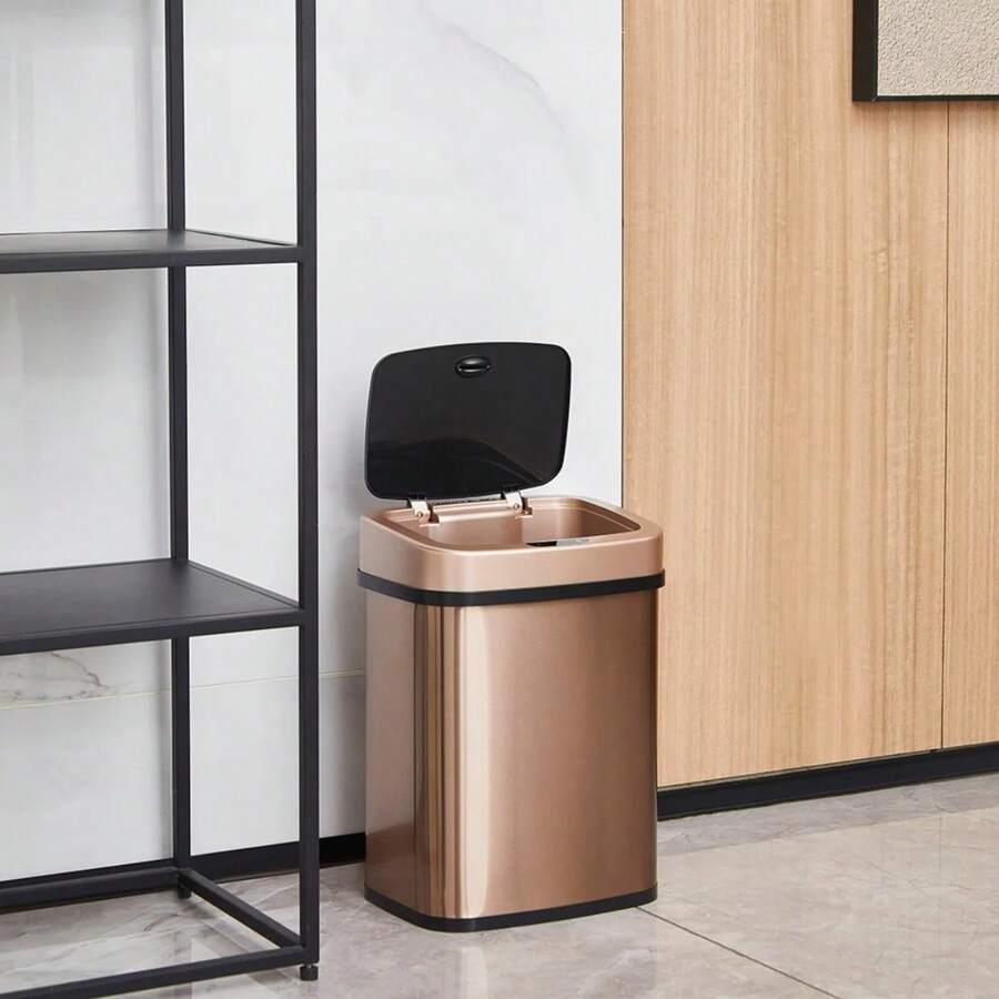 3.2 Gallon Touchless Motion Sensor Trash Can, Automatic Lid With Odor