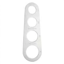 1 dụng cụ đo mì ống 4 lỗ đo mì Ý kiểu Ý - Bạc - Xem 6