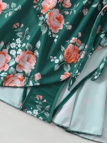 2024 New Floral Print One-Piece Swimsuit Summer - Multicolor - View 3