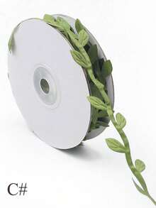 1 件，10 码长花环，仿藤叶，金箔装饰绳 - 用于 DIY 工艺派对、婴儿沐浴用品 - 彩色 - 查看 6