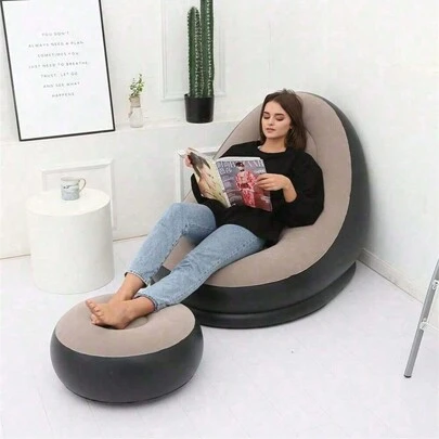 Slouchy BeanBag Sofas Cover Chair No Filler Lounger Seat Bean Bag Pouf Puff Couch Tatami Living Room High Quality Inflatable Bed