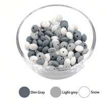 40/80/200/300 hạt bàn tính silicon - Nhiều màu sắc rực rỡ, hạt cách ly rời để làm đồ trang sức, tự làm, phụ kiện thủ công - Nhiều màu - Xem 15