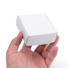 20pcs White Cardboard Gift Boxes, Small Paper Plane Boxes, Mini Packaging Boxes, Handmade Soap Packaging, Divider Boxes - White - View 5
