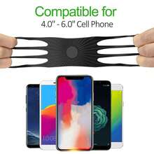 自行车/摩托车/婴儿车快速释放 360° 旋转硅胶手机支架 - 黑色 - 查看 6