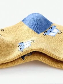 5 đôi tất trẻ em cho bé trai và bé gái Tất xe hơi hoạt hình cho trẻ em từ 0-3 tuổi - Nhiều màu - Xem 4