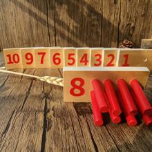 Wooden Numbers And Sticks Counting And Educational Montesorri Toys Wood Sticks Counting Learning Board Maths Learning Toy