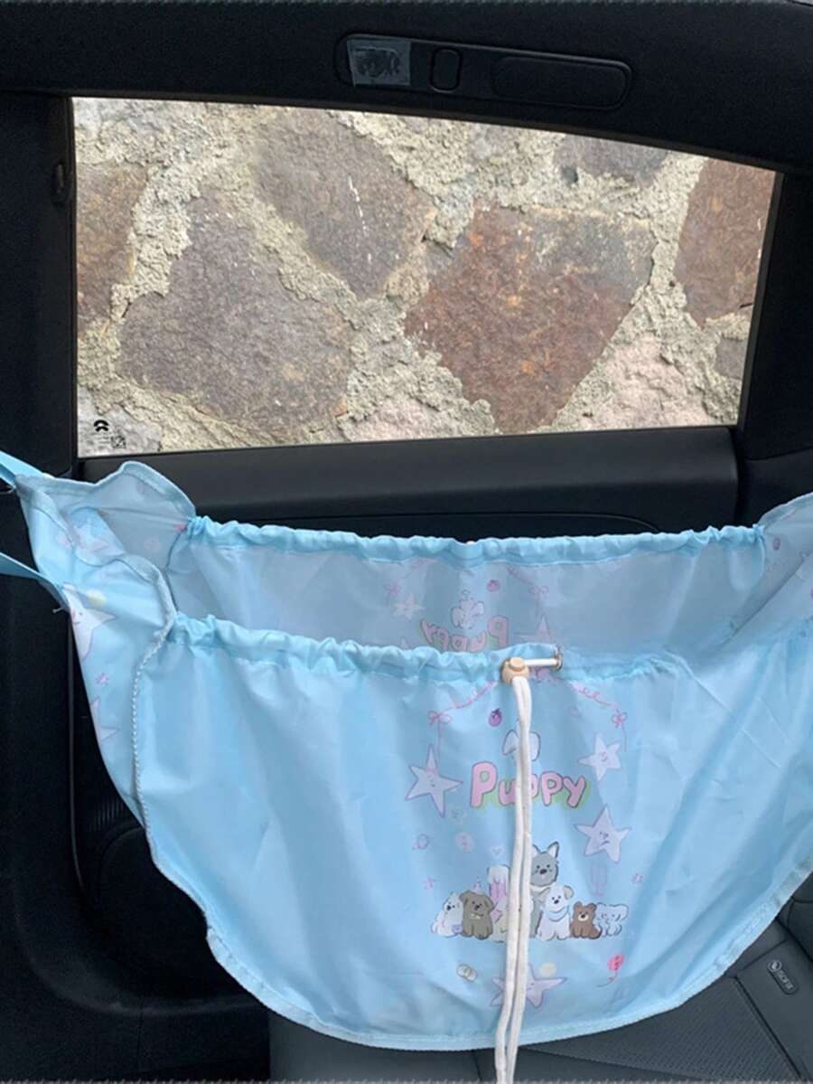 1 Túi đựng đồ treo sau ghế ô tô hình chú chó con dễ thương, Túi treo đa năng, dung tích lớn, giá đỡ lưới cho ghế sau ô tô - Nhiều màu - Xem 1